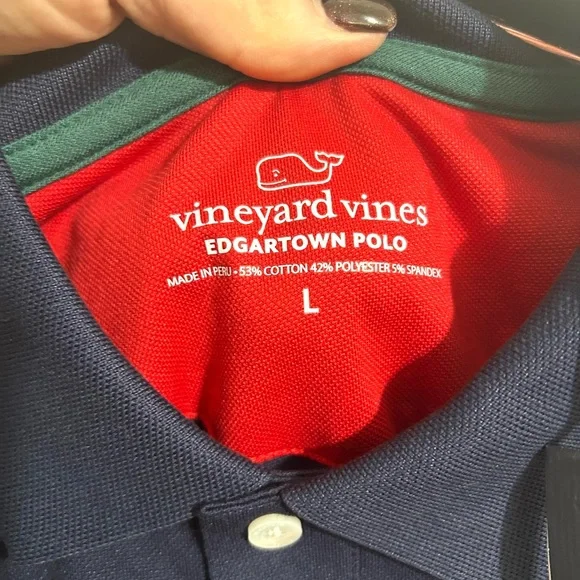 NWT Men’s Vineyard Vines Edgartown Pique Party Polo, large